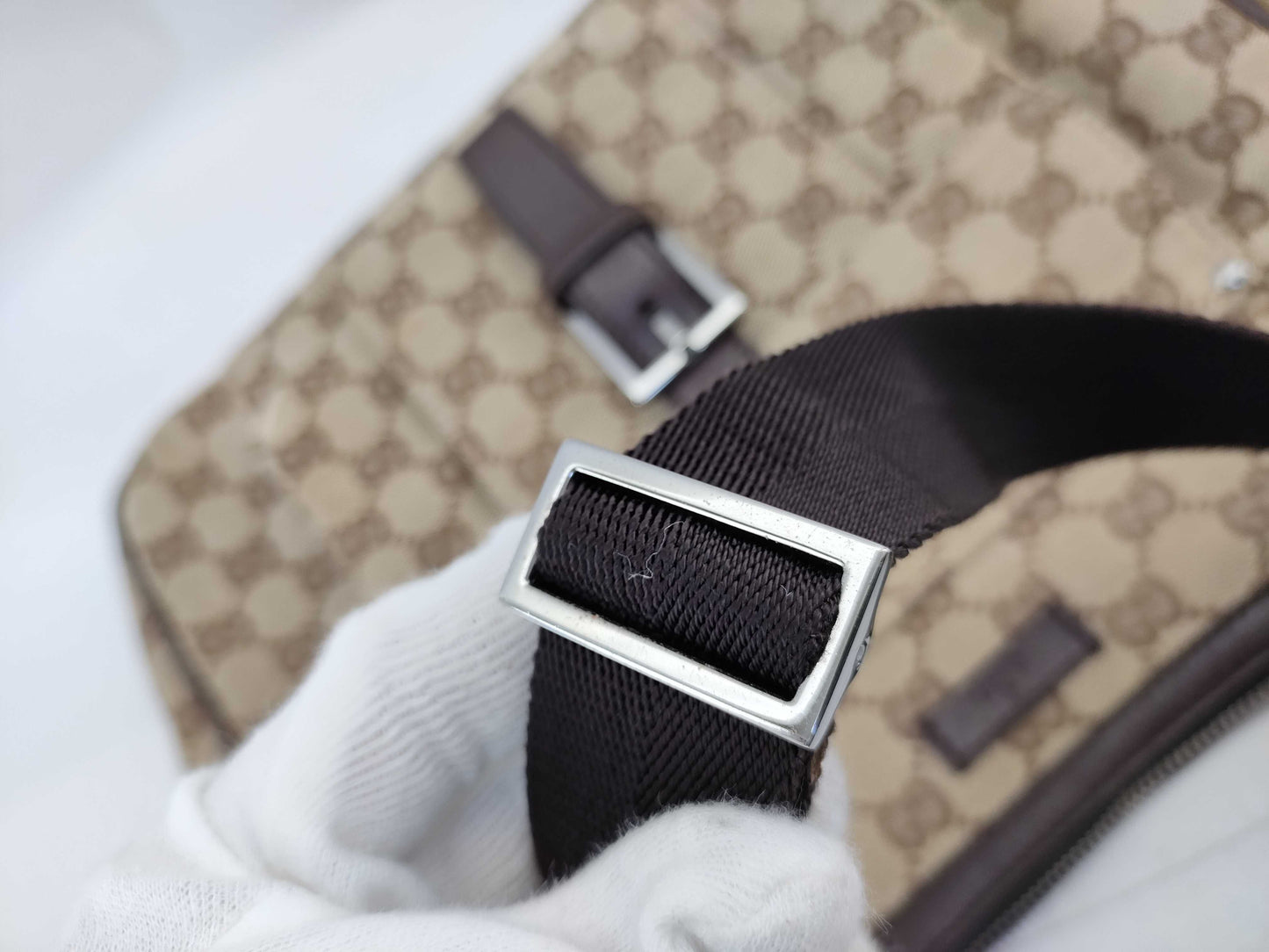GUCCI GG Canvas 114272 214397 Shoulder Bag