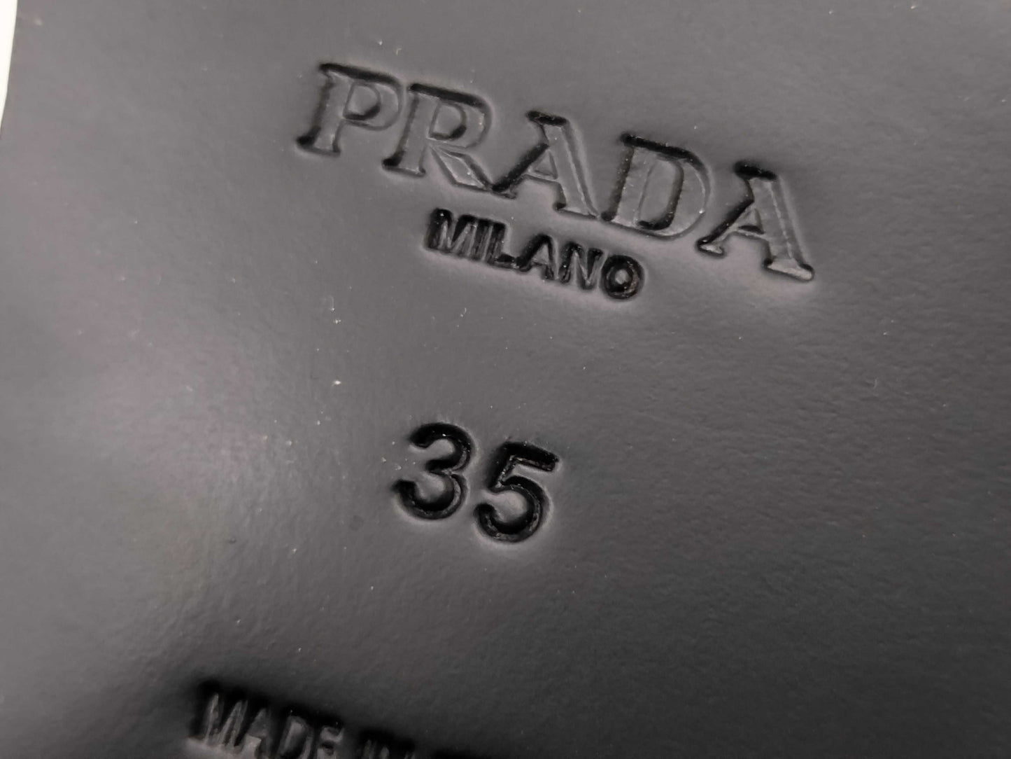 PRADA Triangle Plate Enamel Other Shoes