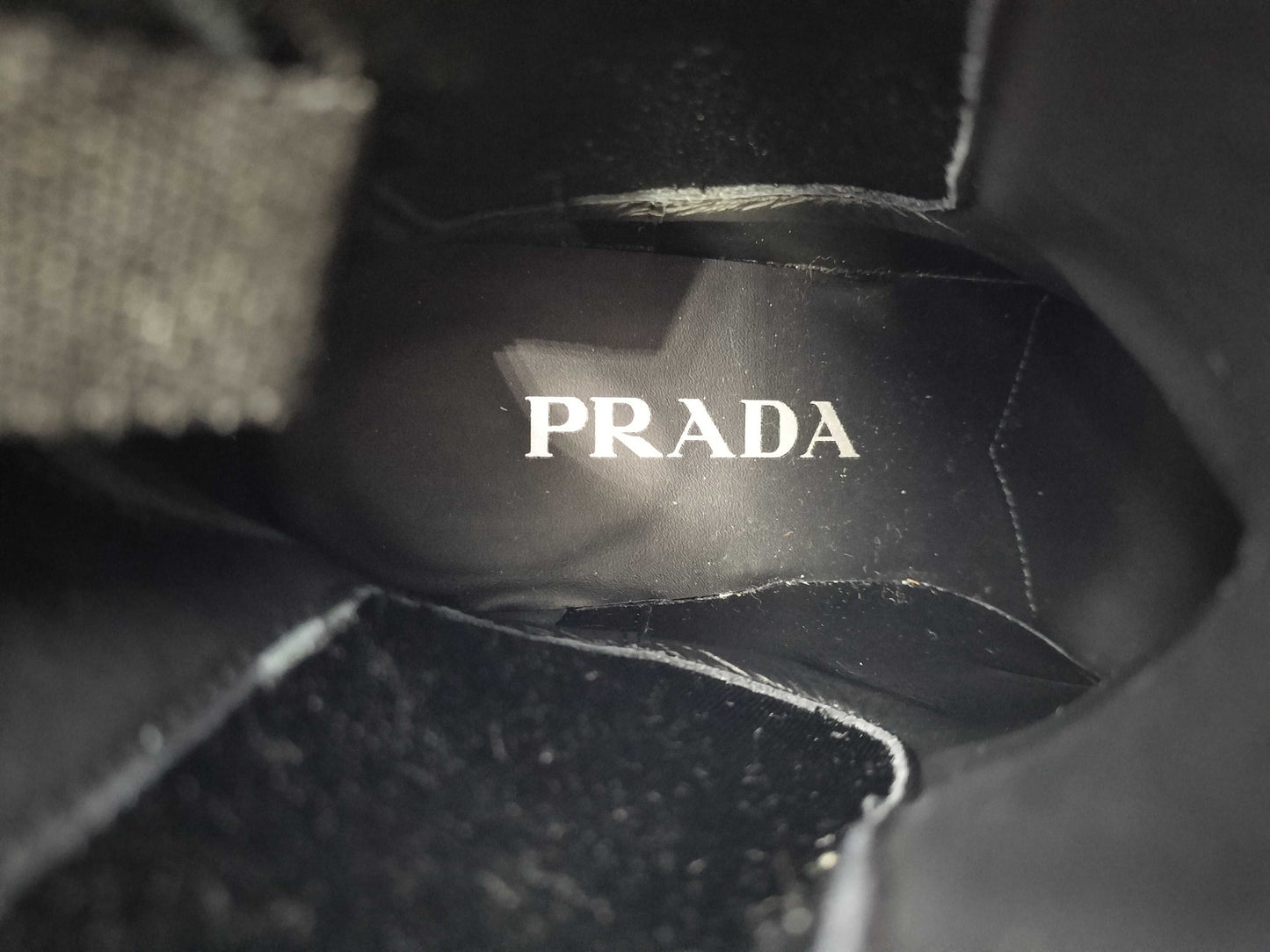 PRADA Triangle Plate Enamel Other Shoes