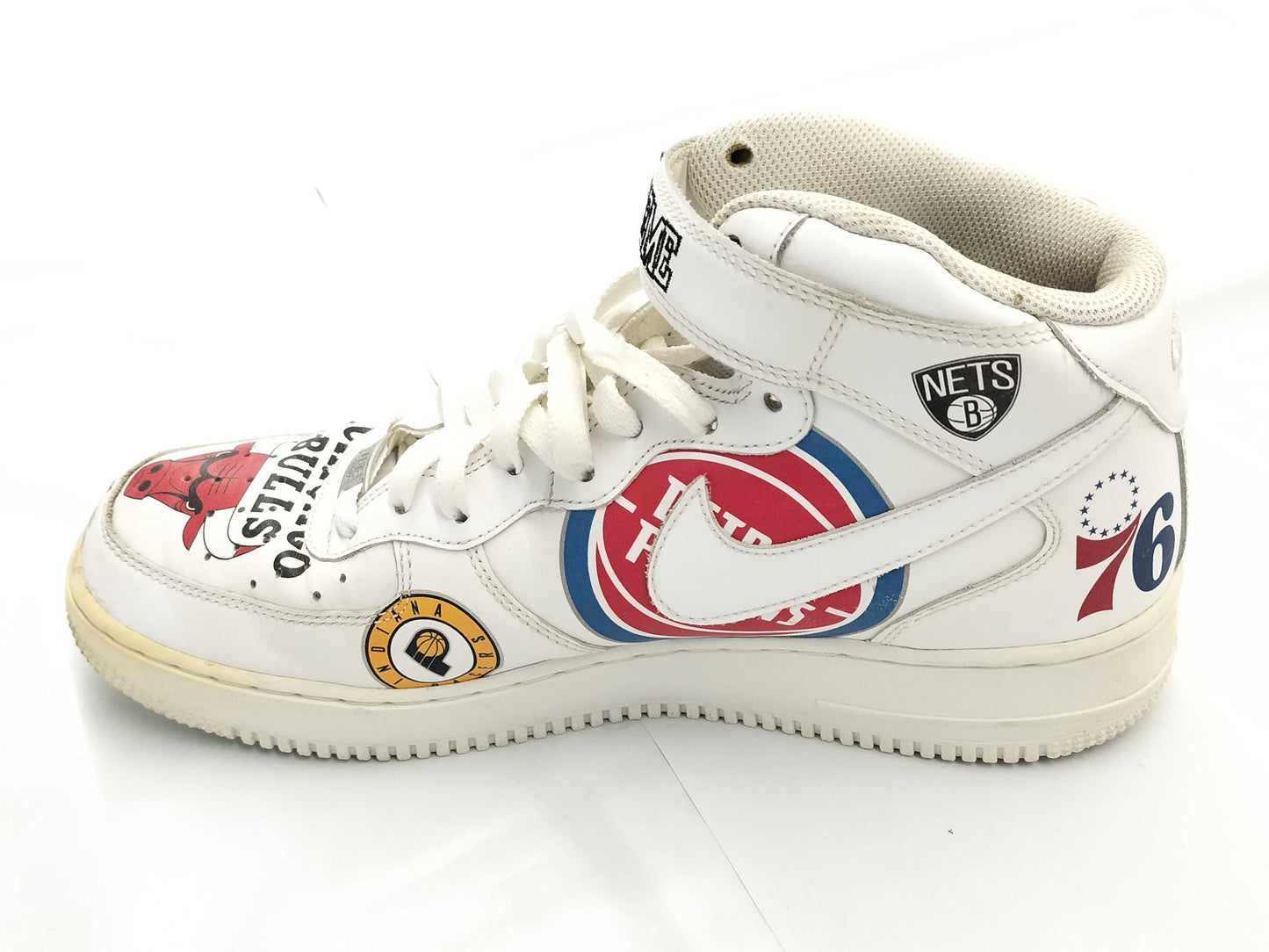 Supreme Air Force 1 NBA High-Top White Sneakers