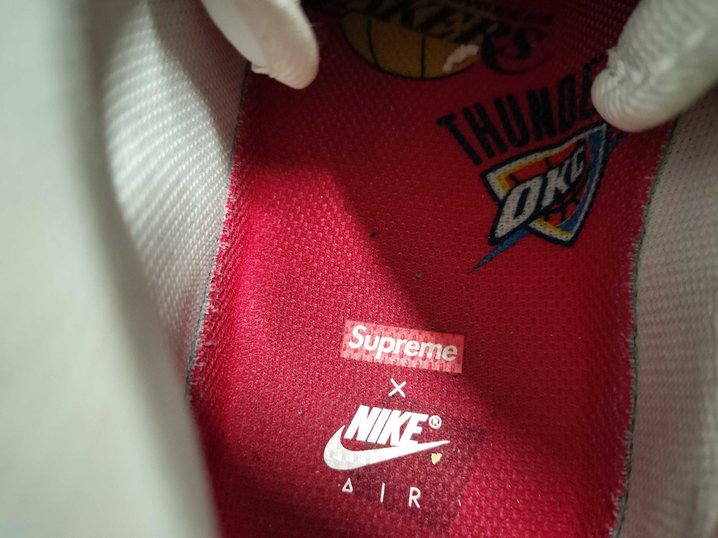 Supreme Air Force 1 NBA High-Top White Sneakers