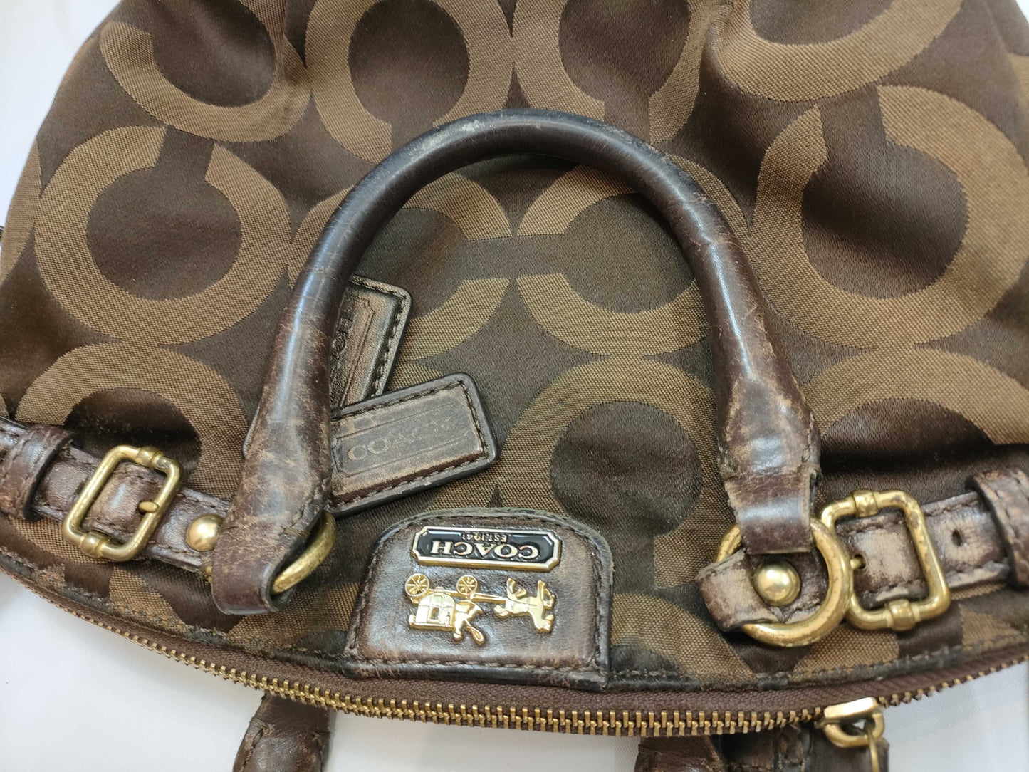 COACH Signature 18651/6279/6383/13341 Hand Tote and other 4-piece handbag set