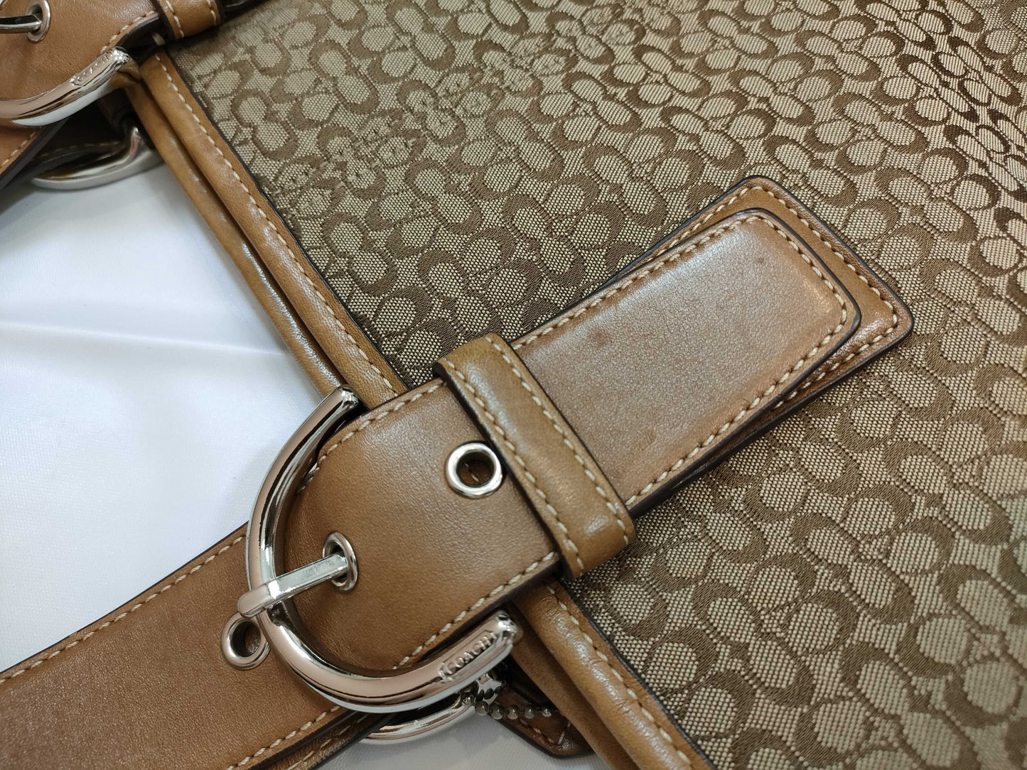 COACH Signature 18651/6279/6383/13341 Hand Tote and other 4-piece handbag set