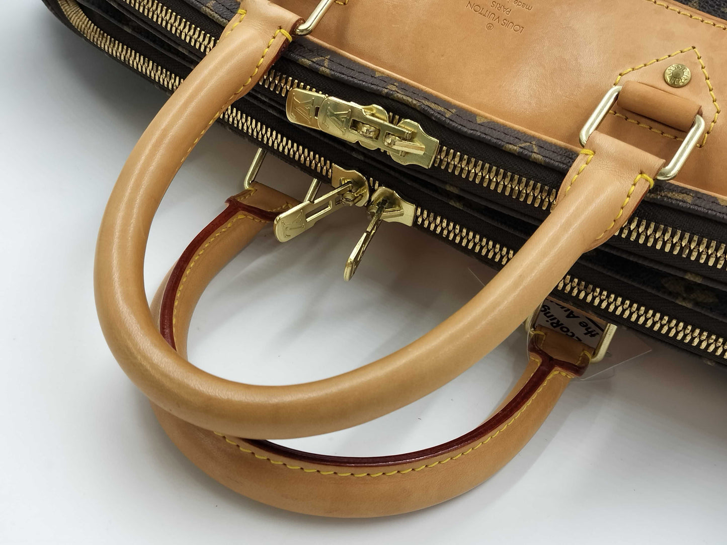 LOUIS VUITTON Monogram Alize Trois Poche Boston Bag