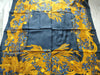 CHANEL Wheat/Floral Scarf with Stain