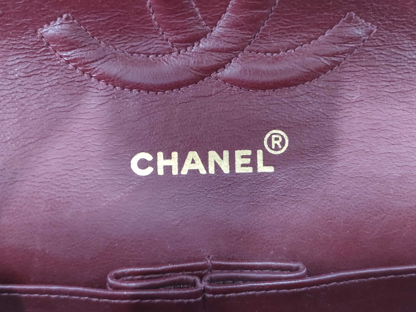 CHANEL 2838769 Lambskin Double Flap Turnlock Chain Shoulder Bag, No. 2
