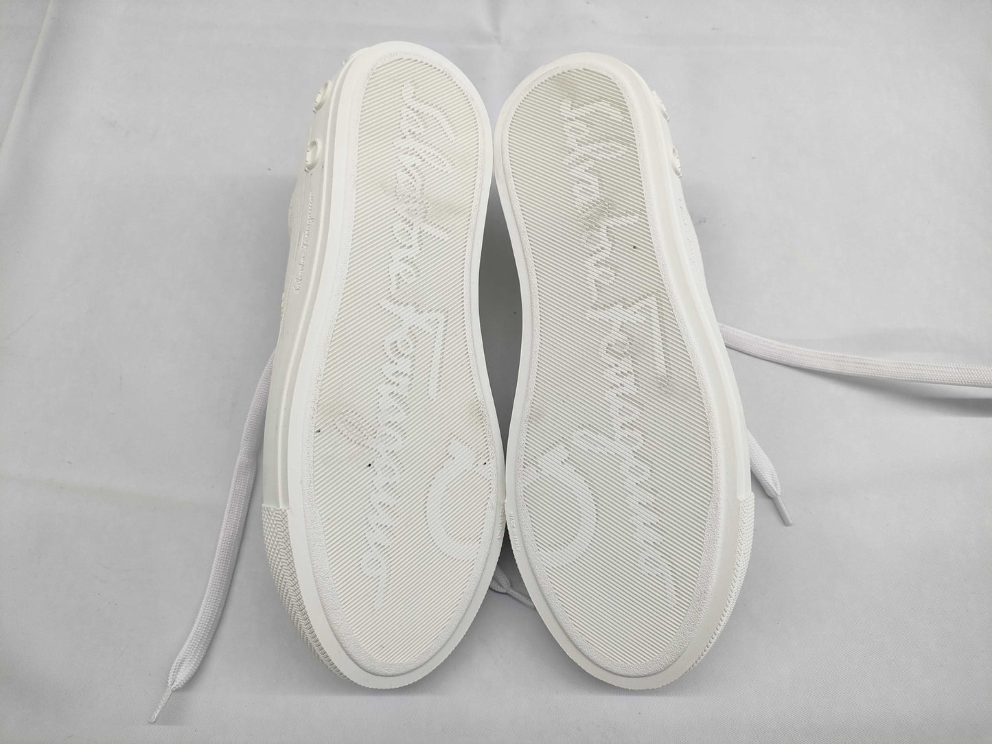 Salvatore Ferragamo Canvas/Gancini Motif Sneakers