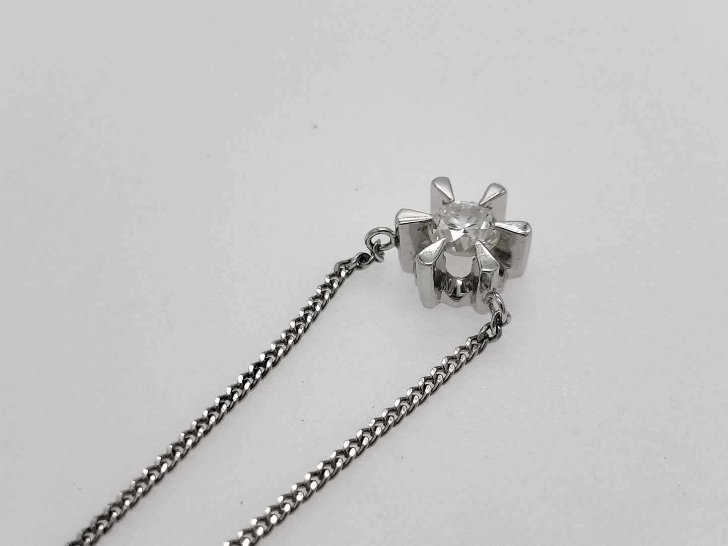 D0.31ct Pt900/850 3.8g Necklace