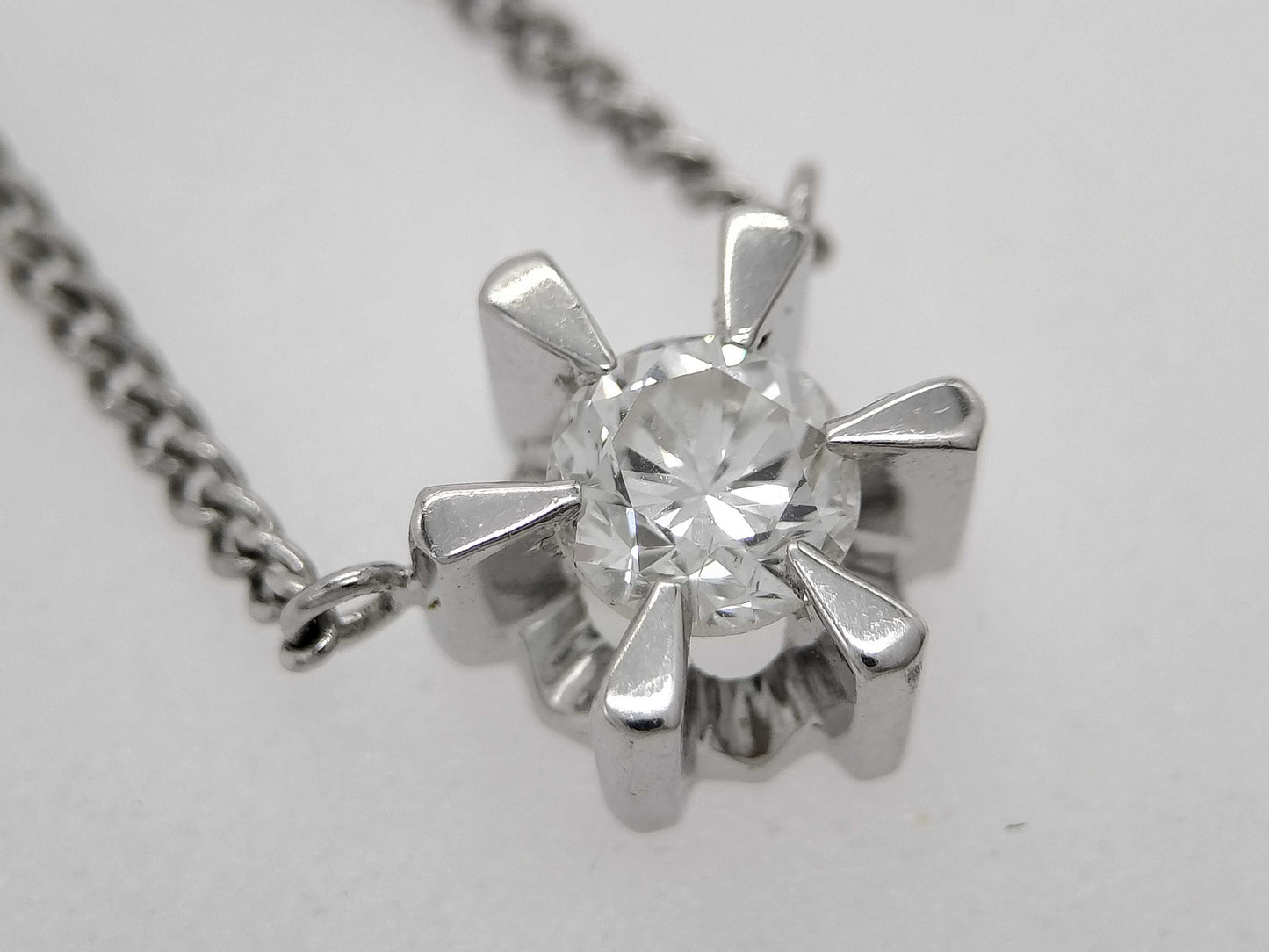 D0.31ct Pt900/850 3.8g Necklace