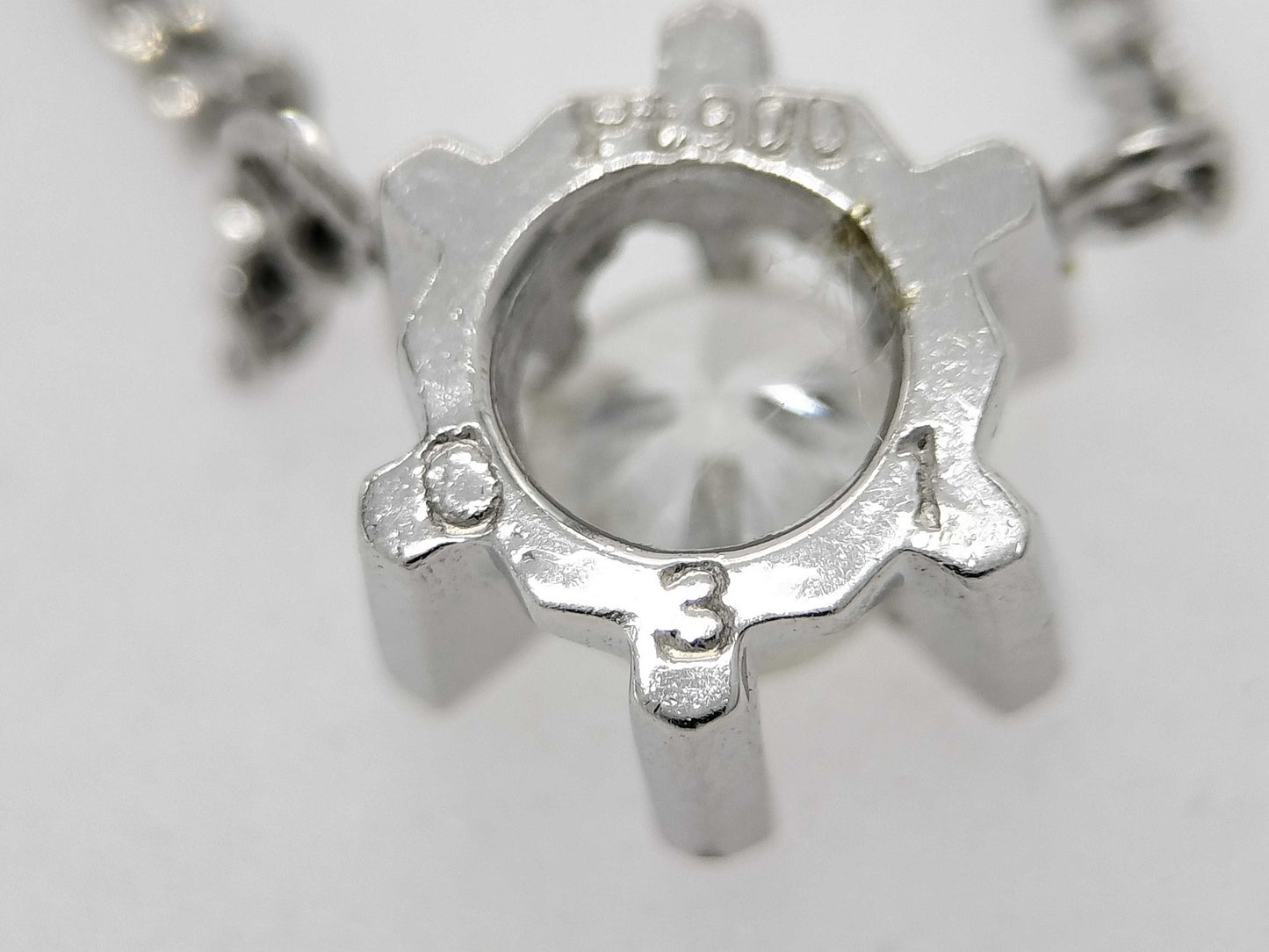 D0.31ct Pt900/850 3.8g Necklace