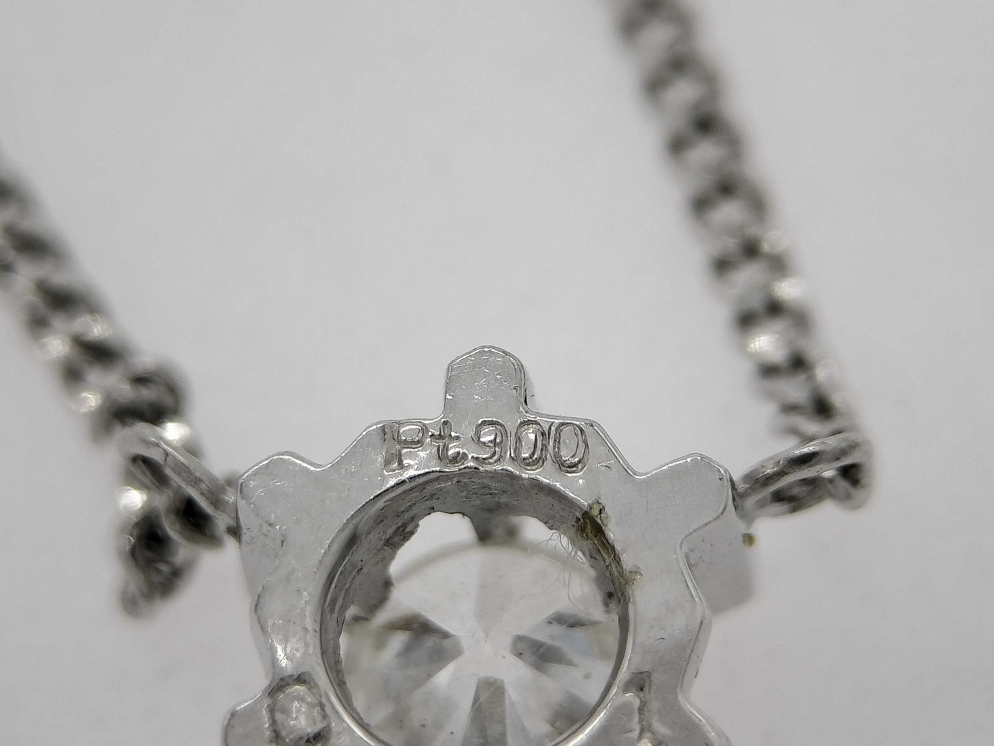 D0.31ct Pt900/850 3.8g Necklace