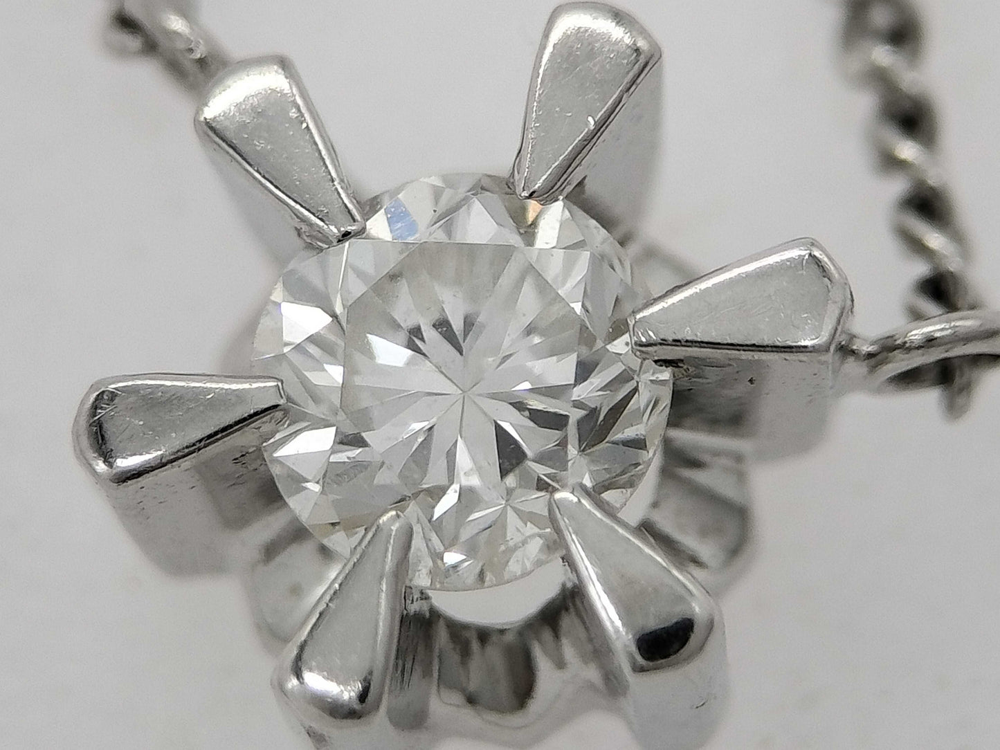 D0.31ct Pt900/850 3.8g Necklace