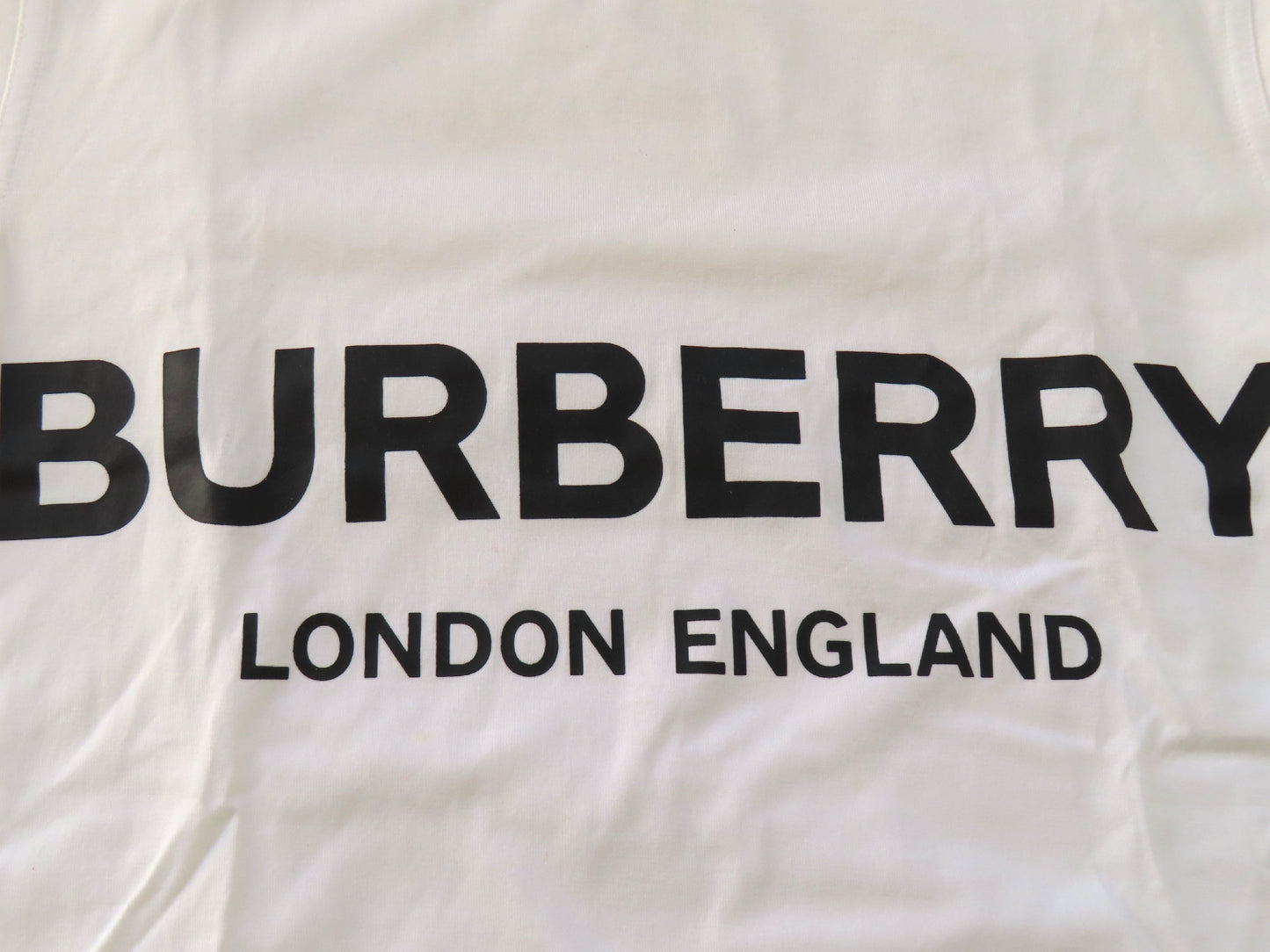 BURBERRY T-shirt logo white top