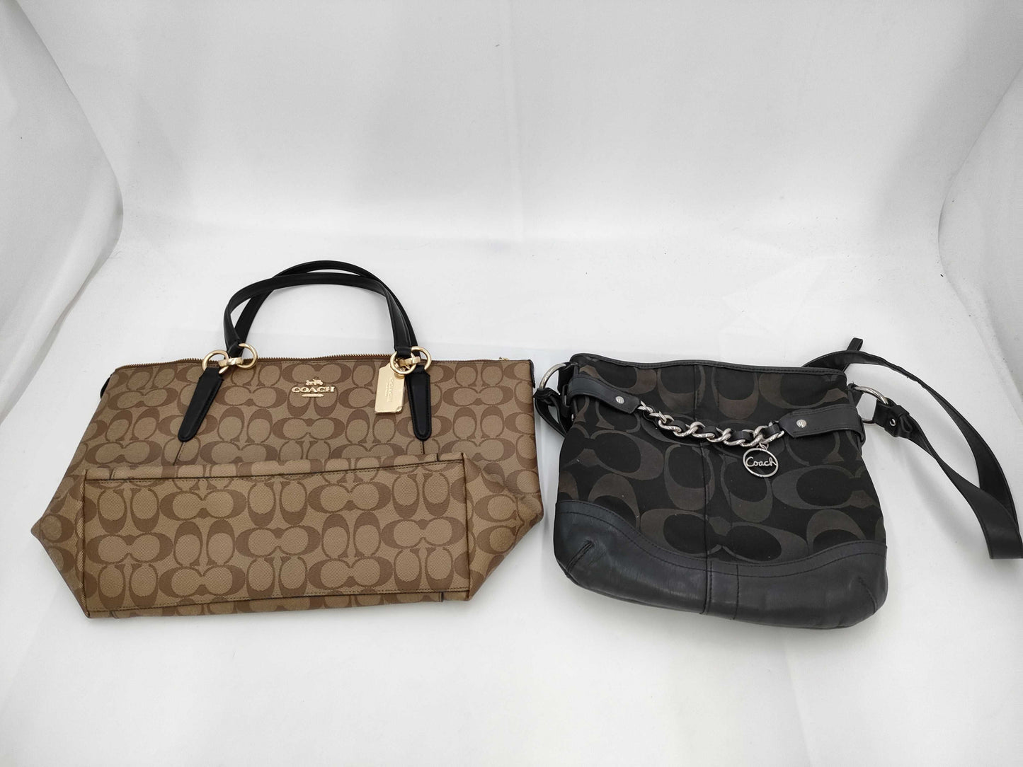 COACH Signature Tote/Shoulder Bag Set Bag