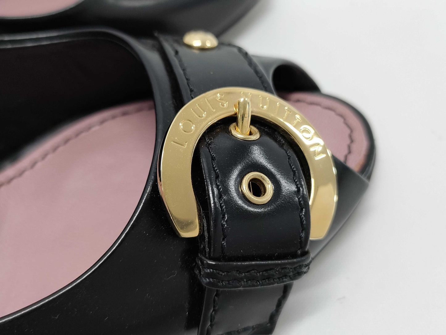 LOUIS VUITTON open-toe heel sandals