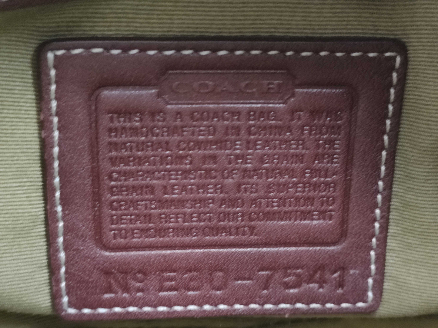 COACH 7541 handbag