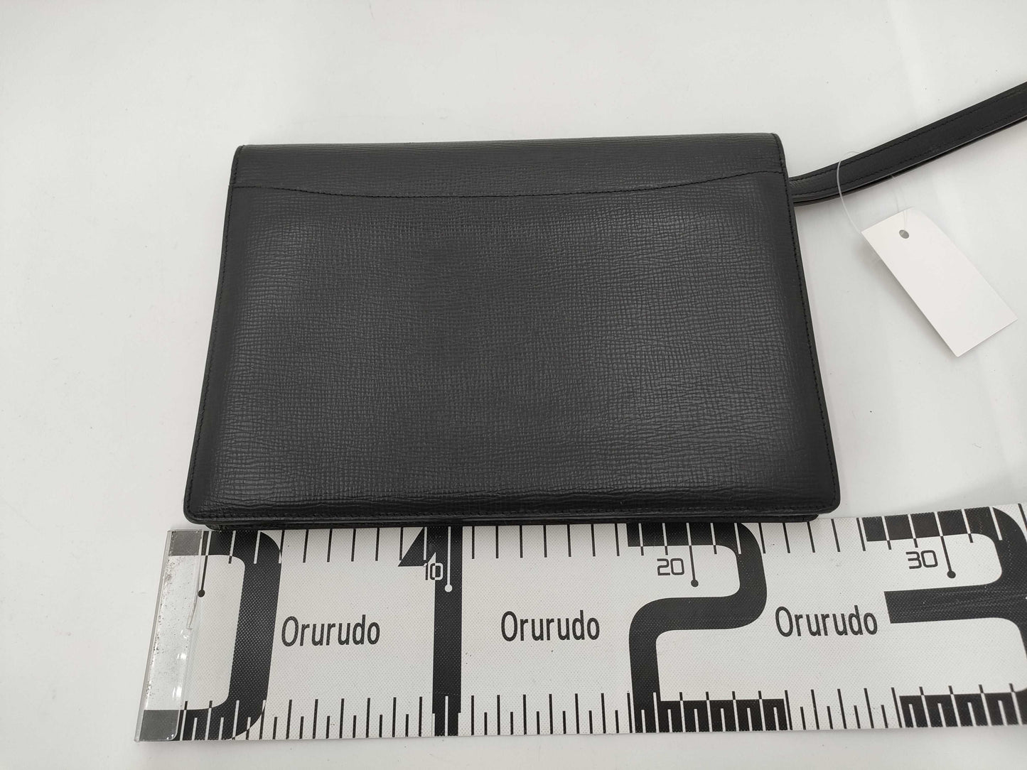 LOEWE Leather Anagram Clutch Bag Black Clutch Bag