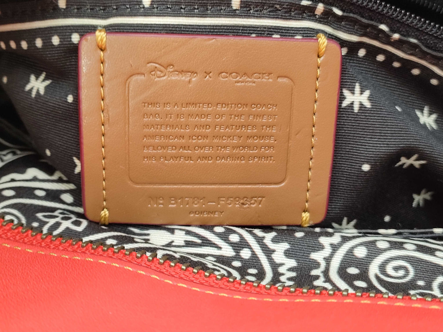 COACH Mickey Mouse Tote Bag