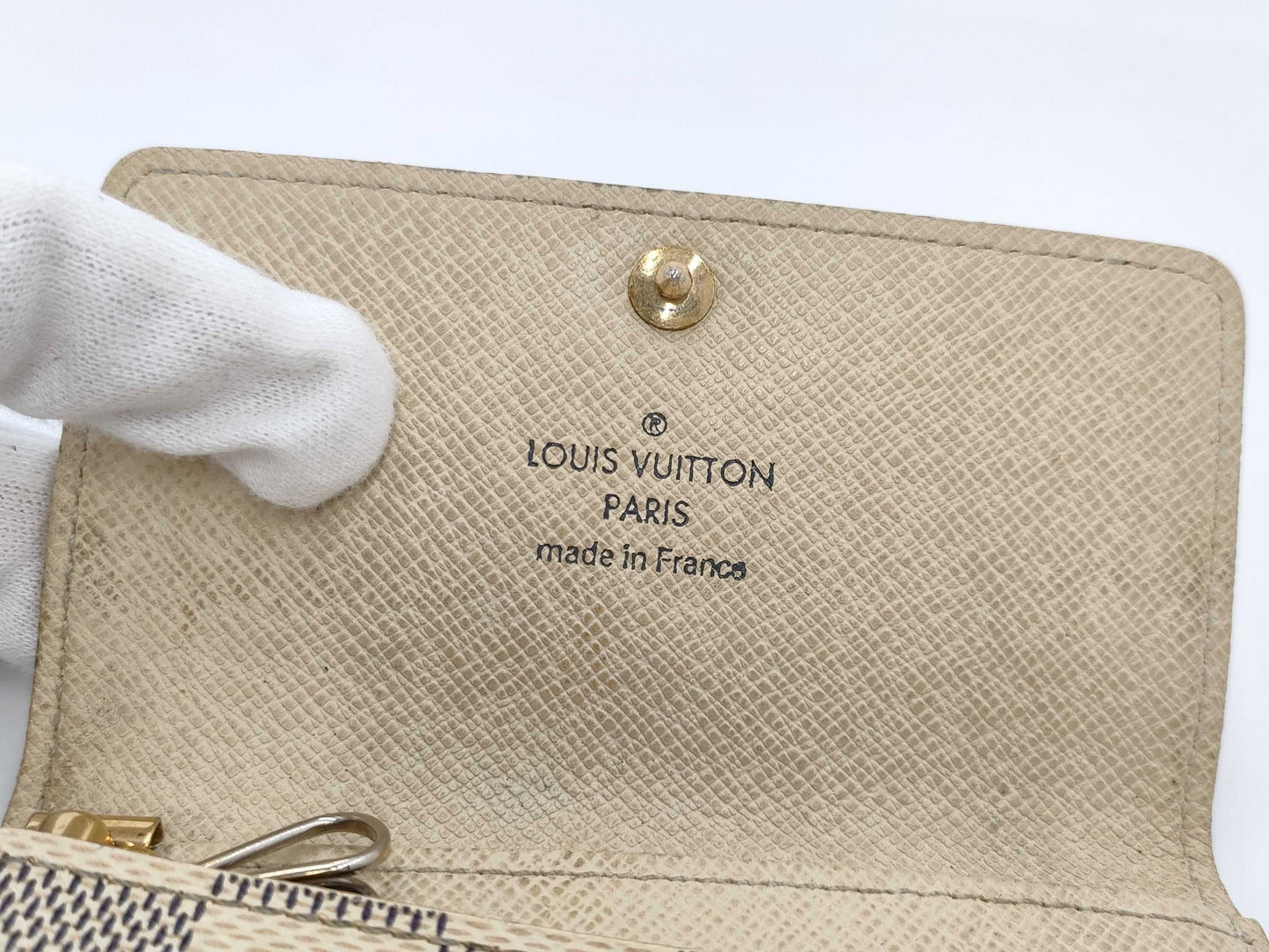 LOUIS VUITTON Damier Azur N61745 Multicle 6 Key Case/Key Holder