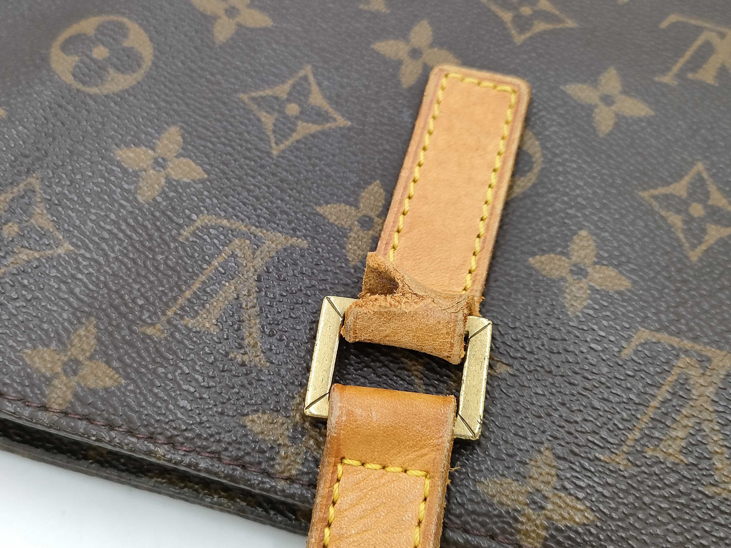 LOUIS VUITTON Monogram M51155 Luco Tote Bag with Torn Base