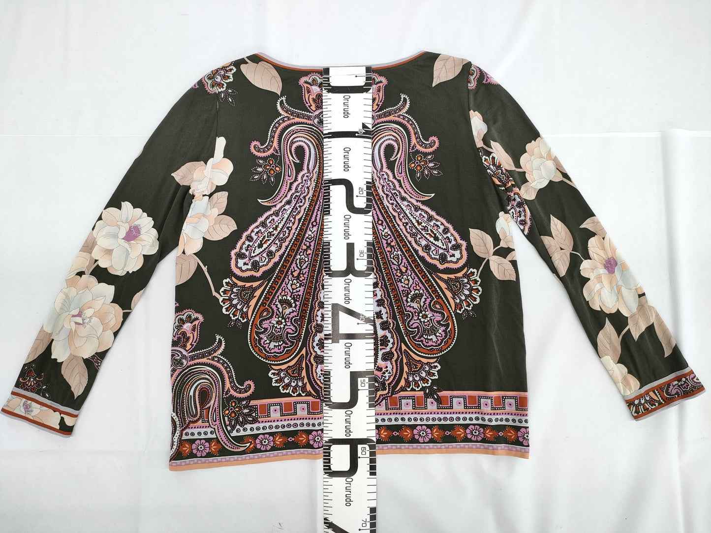 LEONARD Long Sleeve Khaki Top