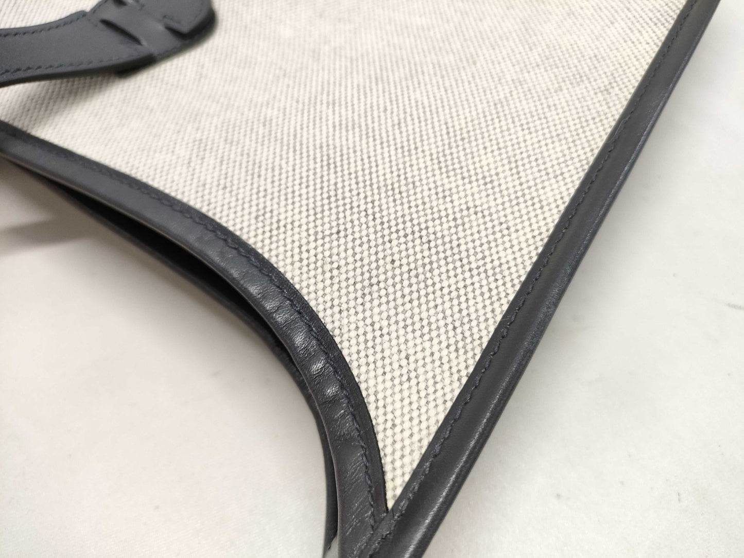 HERMES □K Evelyn Evelyn 1 Toile H Shoulder Bag