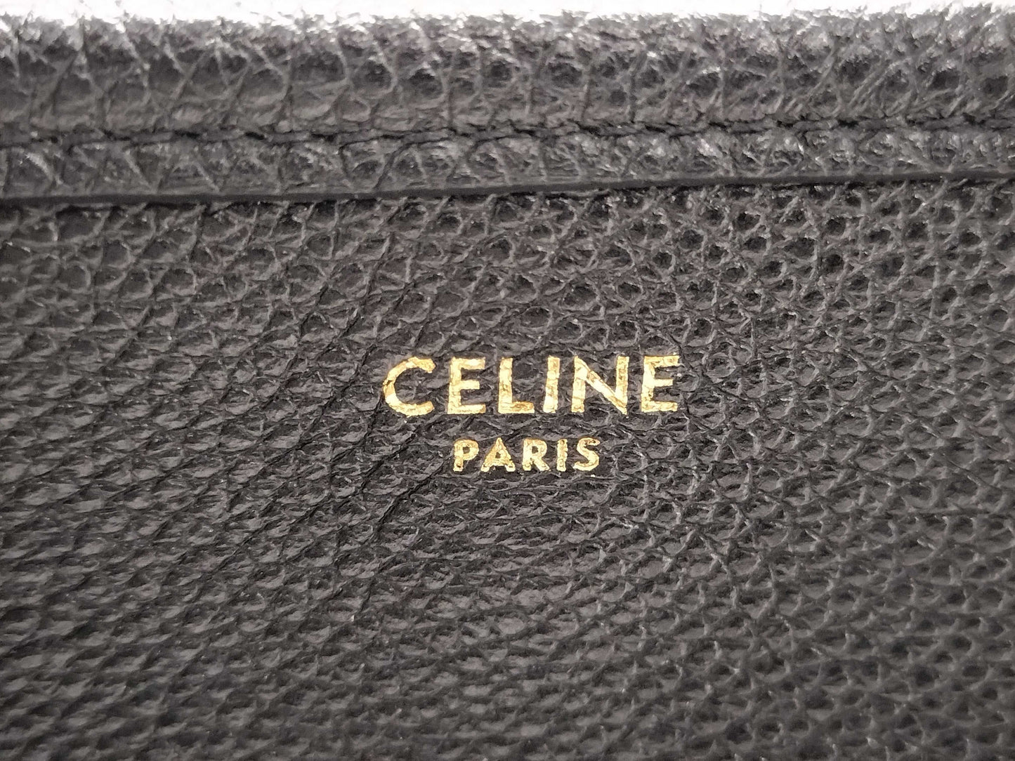 CELINE Small Fold Cabas 2-way Black Handbag