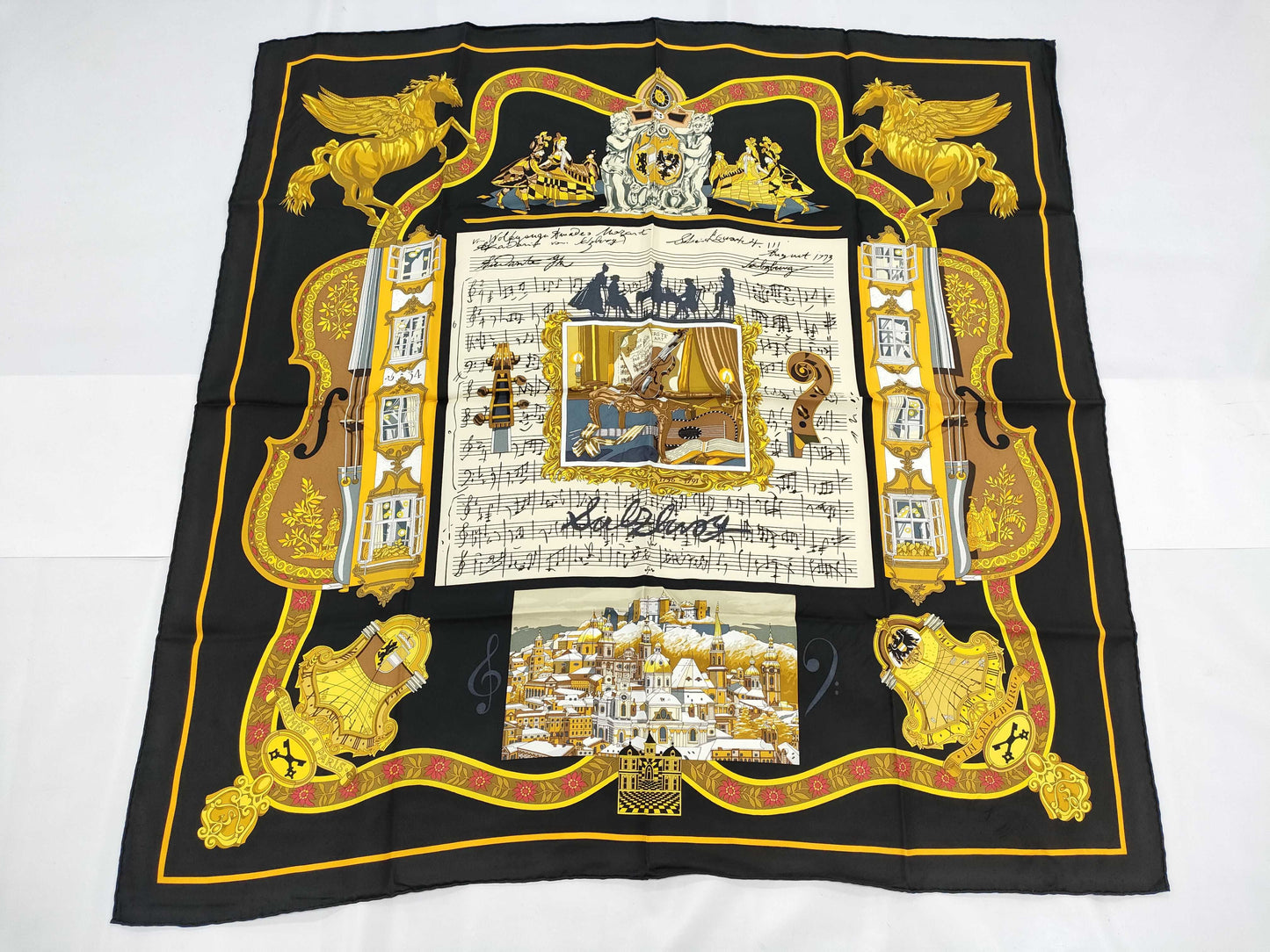 HERMES Carre Music Scarf