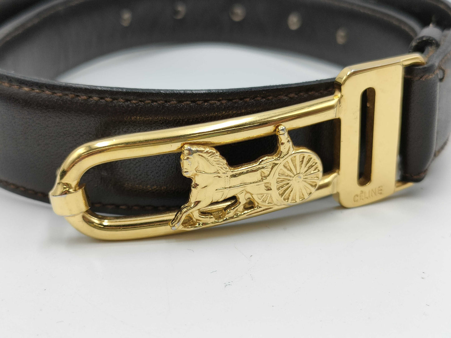 CELINE Carriage Hardware/Triomph 3-Piece Belt