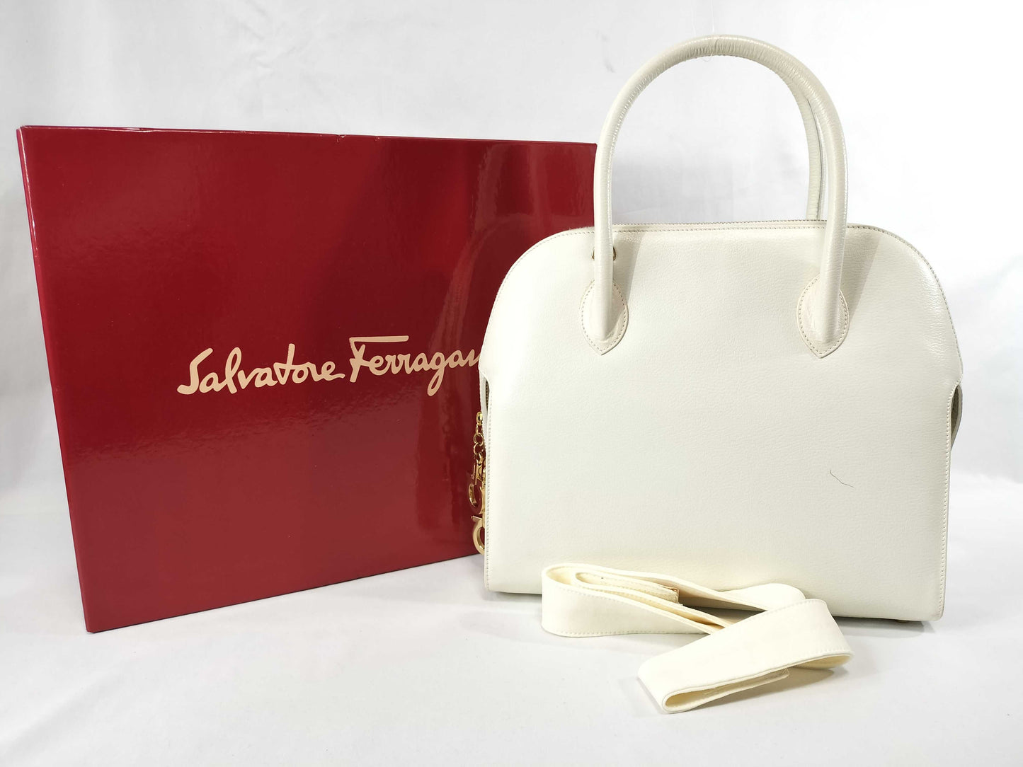 Salvatore Ferragamo Gancini handbag with Gancini hardware