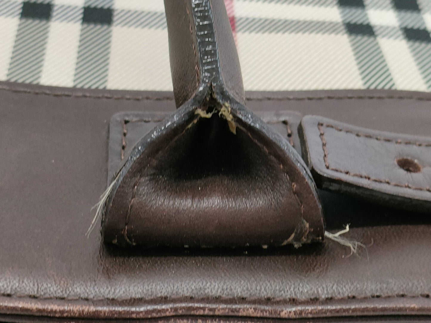 BURBERRY Check Handbag