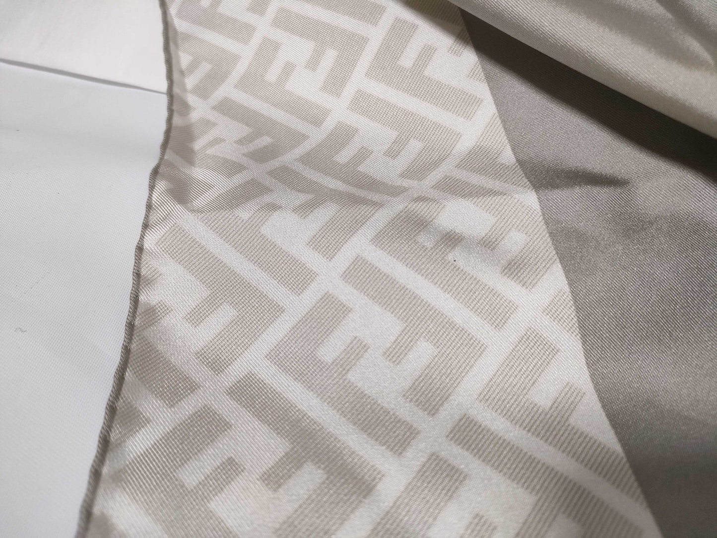 FENDI Zucca Gray Scarf