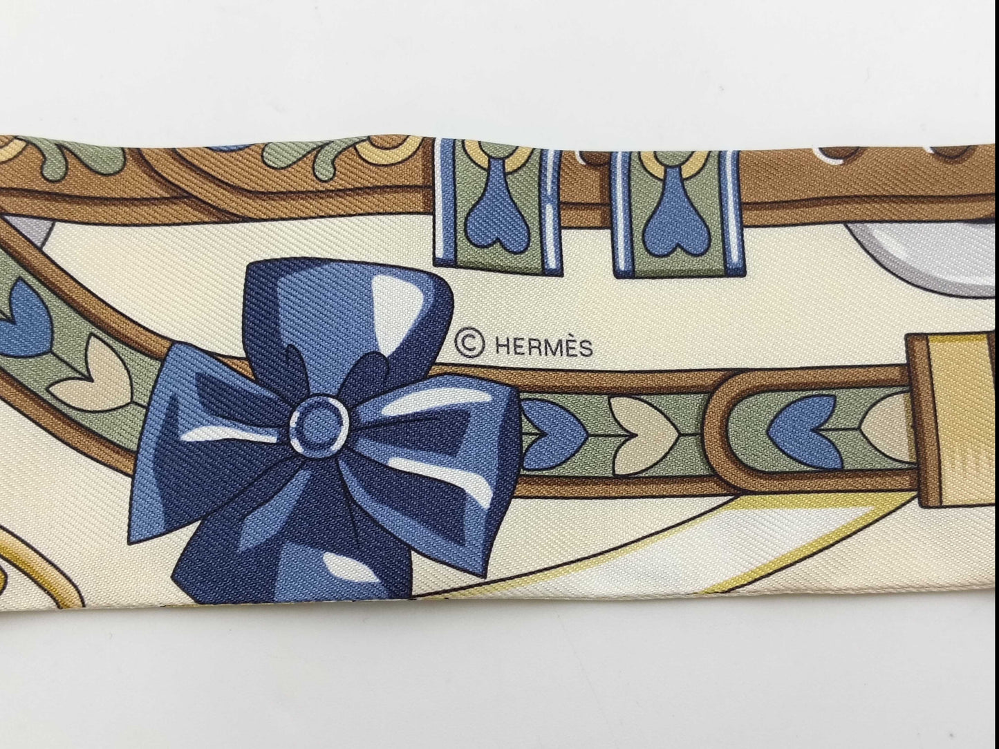 HERMES Twilly Arne de Coeur HARNAIS DE COEUR Blue Other Accessories