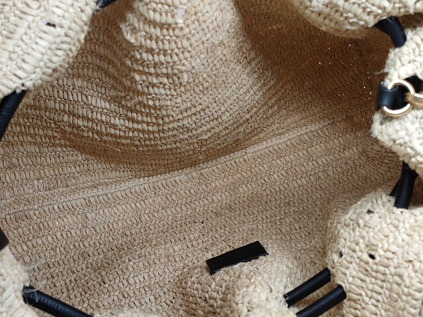 LOEWE Flamenco Raffia Straw Shoulder Bag