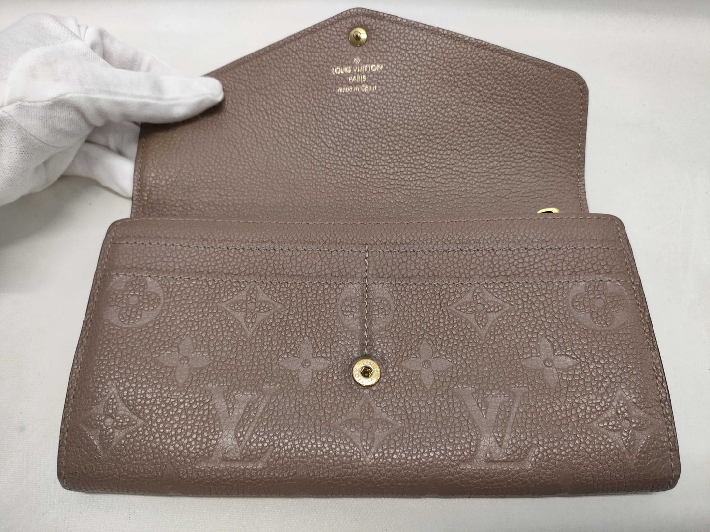 LOUIS VUITTON Monogram Empreinte Sarah CA2127 Wallet