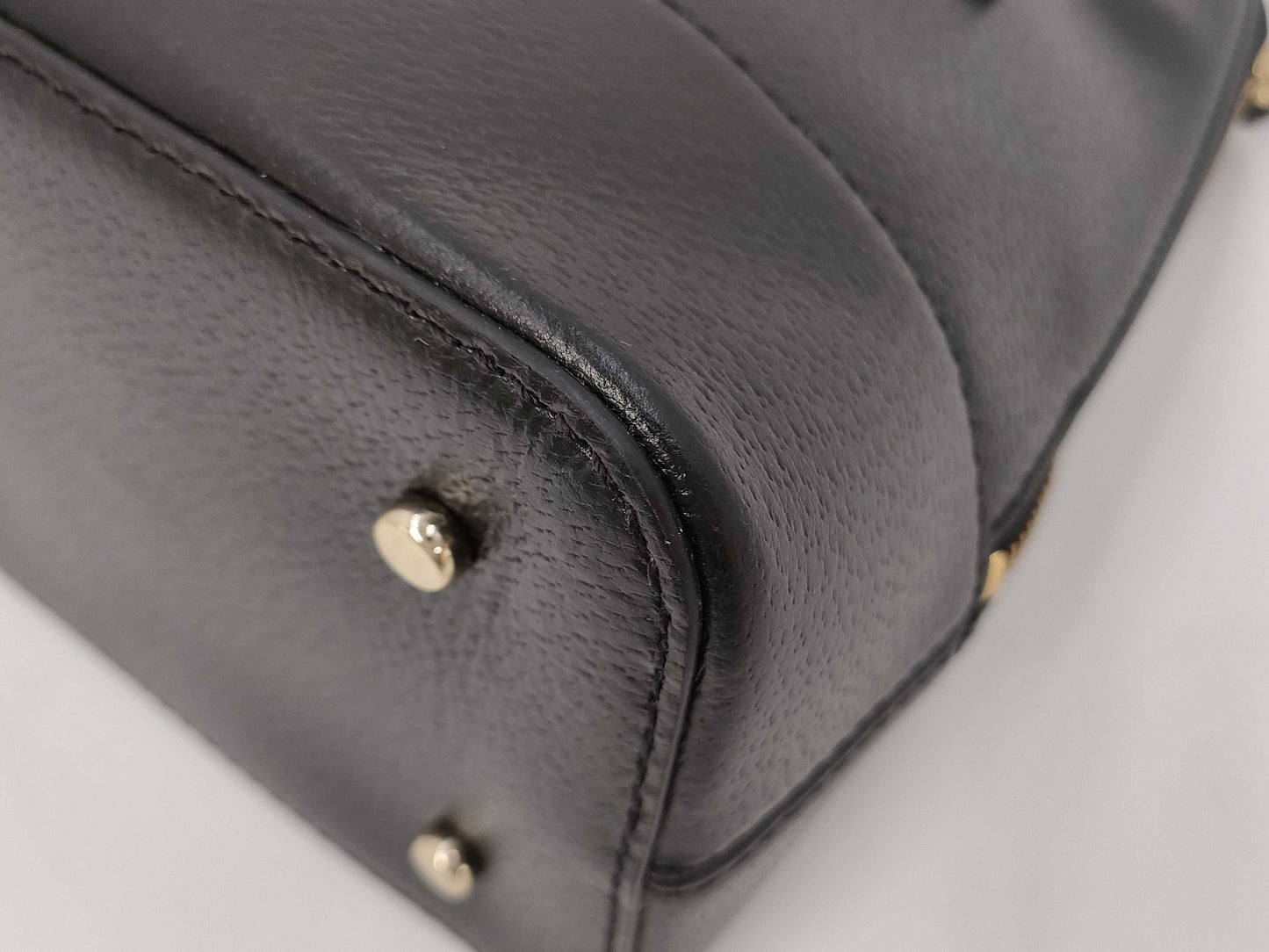Kate Spade Leather Handbag Black Tote Bag