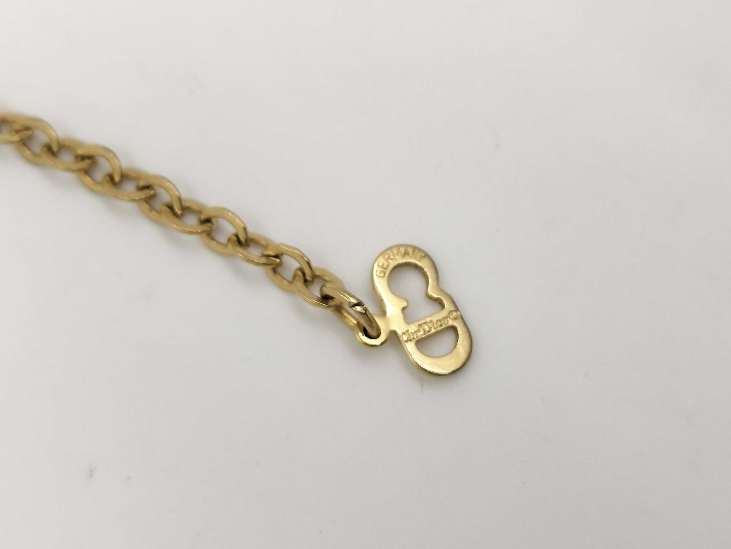 Dior Necklace Logo CD Gold Necklace