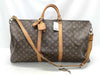 LOUIS VUITTON VI8911 Monogram M41412 Keepall Bandouliere 60 Sterling Silver Boston Bag with Padlock