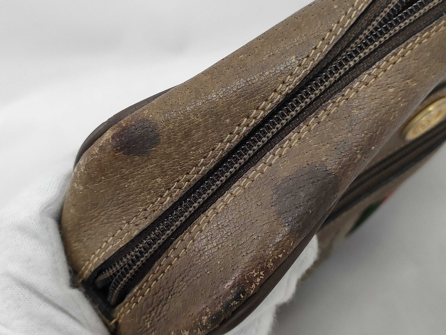 GUCCI Old Gucci Sherry Line Shoulder Bag