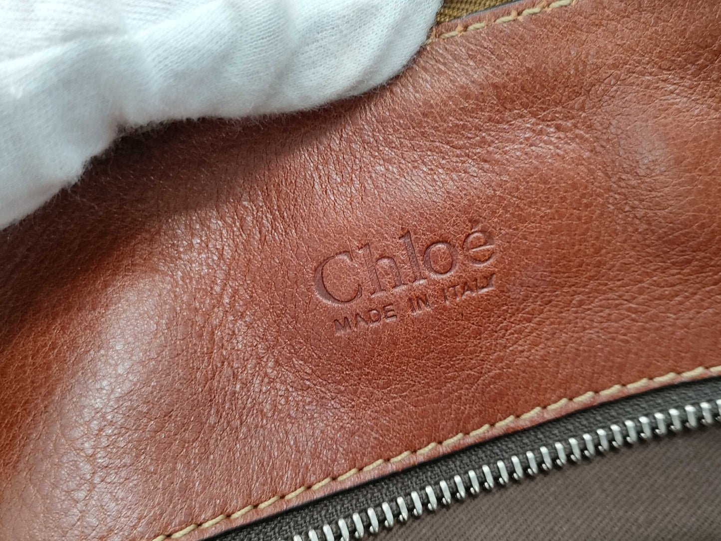 Chloe Leather x Canvas 2-Way Shoulder Bag