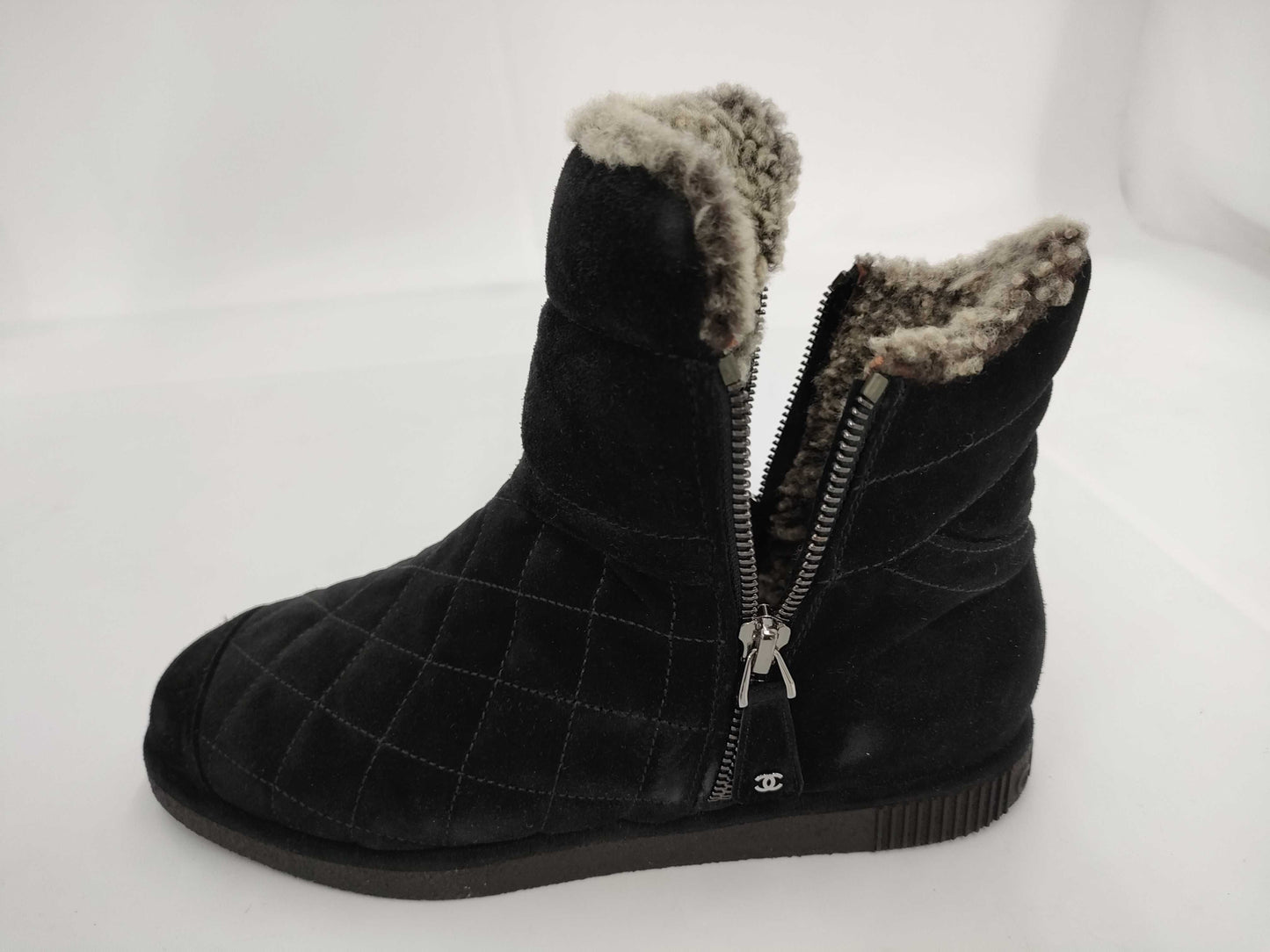 CHANEL Boa Coco Mark Black Other Shoes