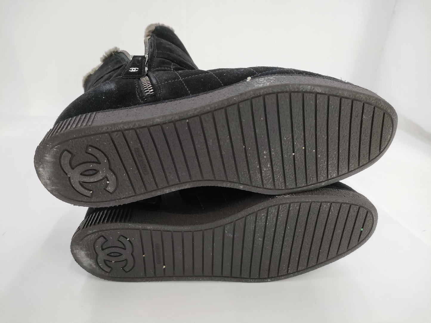 CHANEL Boa Coco Mark Black Other Shoes