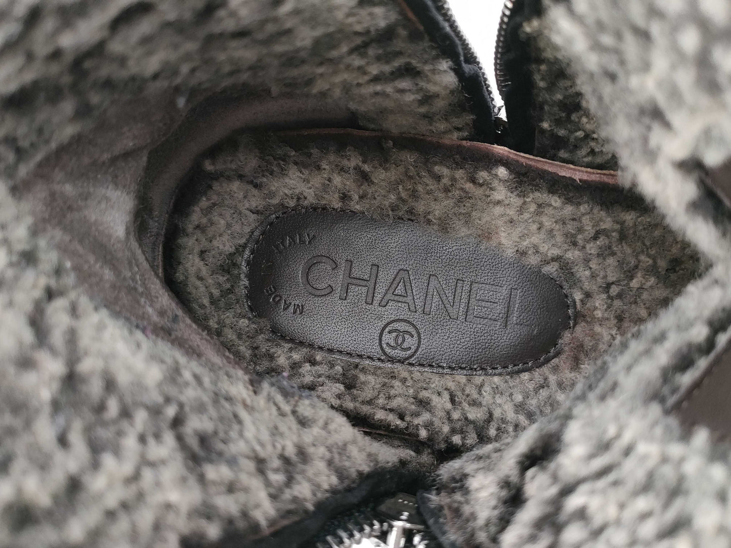 CHANEL Boa Coco Mark Black Other Shoes