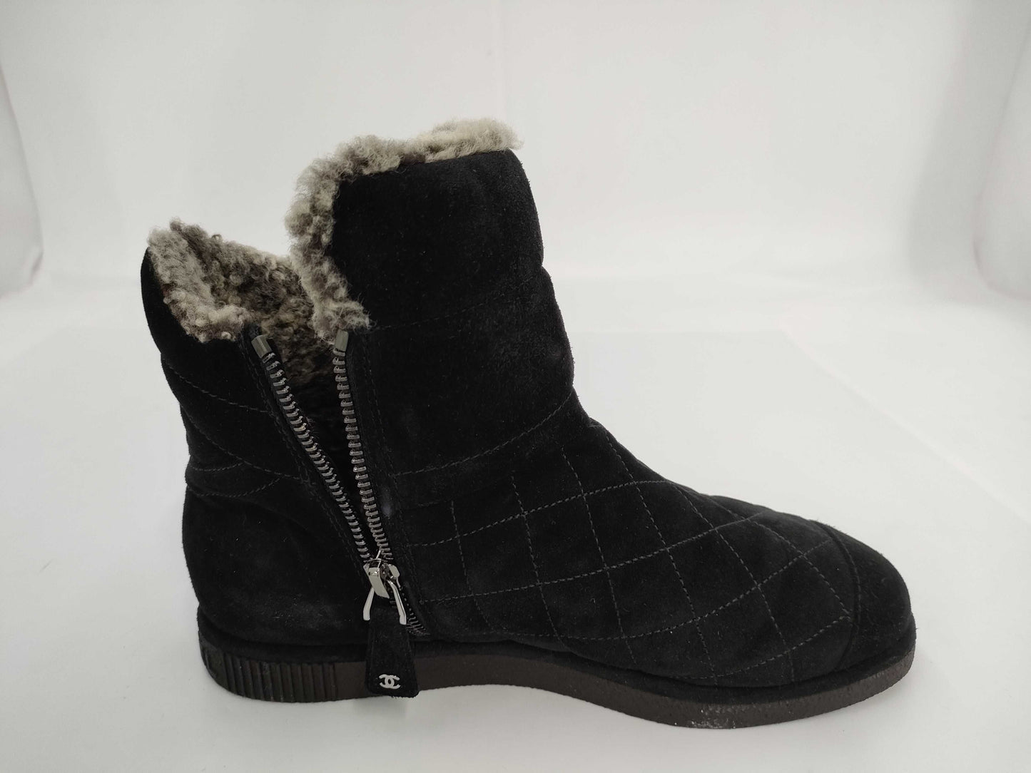 CHANEL Boa Coco Mark Black Other Shoes