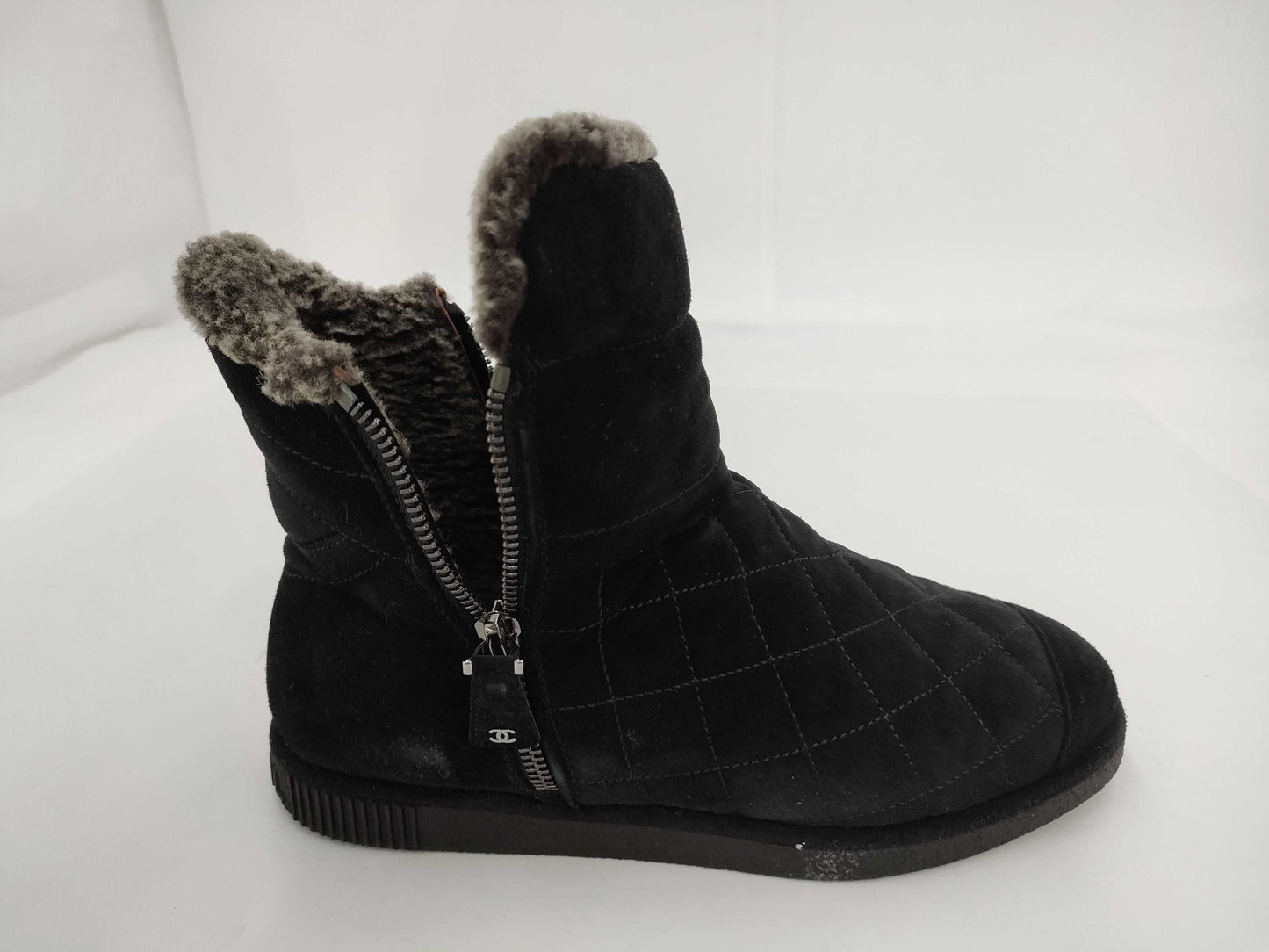 CHANEL Boa Coco Mark Black Other Shoes