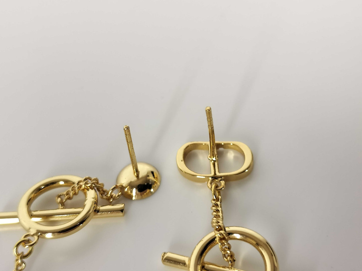 Dior Gold-Colored Faux Pearl Earrings