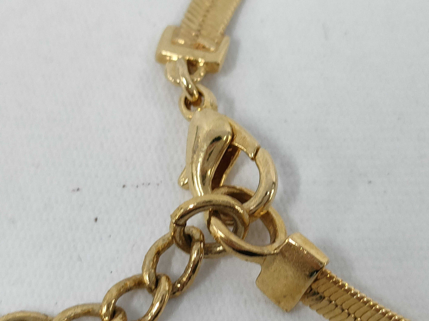 Dior GD Logo Ribbon Necklace Necklace