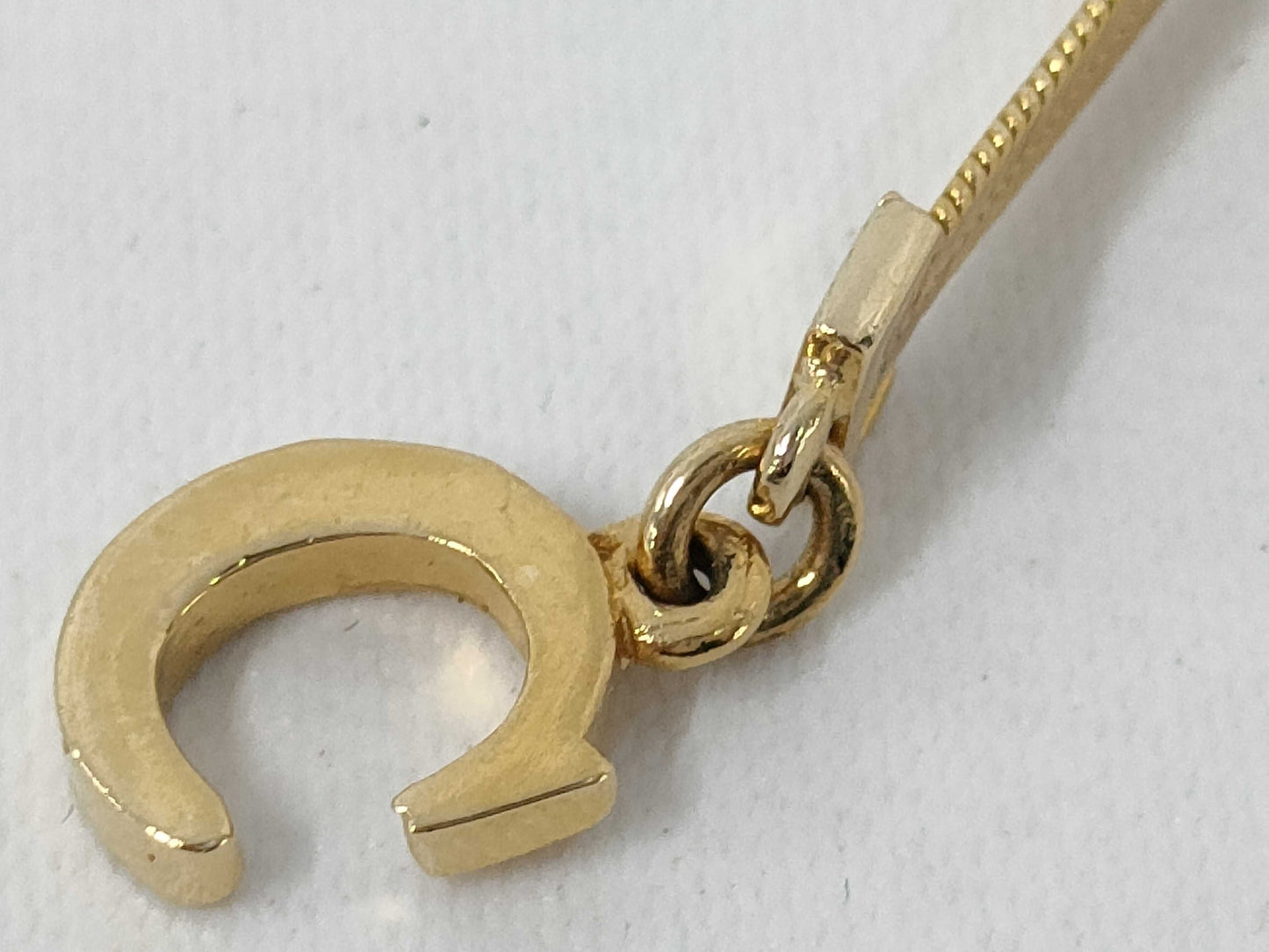 Dior GD Logo Ribbon Necklace Necklace