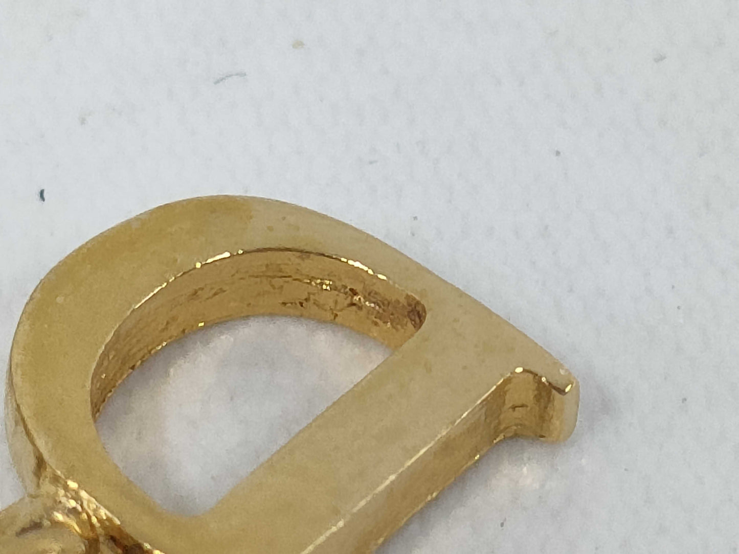 Dior GD Logo Ribbon Necklace Necklace