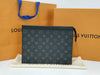 LOUIS VUITTON M61692 Monogram Eclipse Pochette Voyage MM Clutch Bag